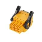 WEIDMULLER - Connettori per circuito stampato 160V 13.4A Passo 3.50mm 1.5mm² 8 poli PUSH IN attuatore Box B2CF 3.50/08/180LR SN OR BX.