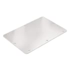 WEIDMULLER - Piastra a flangia Klippon TB diritto 167 x 296 x 3 mm, acciaio inox 1.4404 lucidato elettrochimicamente, piastre flangiate sopra e sotto, KTB GP 303020 AB S4.