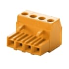 WEIDMULLER - Connettori per circuito stampato, 320V, 17.5A, Passo 5.08mm, 1.5mm², 4 poli, Collegamento a vite, Box BLA 4 SN OR. 1281960000