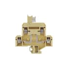 WEIDMULLER - Morsetto componibile a più piani, collegamento a vite, beige/giallo, 4 mm², 400 V, 4 collegamenti, 2 piani, TS 32, V-2, PA 66 DKT 4V 2STB.