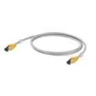 WEIDMULLER - Cavo patch Ethernet RJ45 IP20, Numero di poli: 8, Lunghezza 1m IE-C6FP8LD0010X40X40-Y.