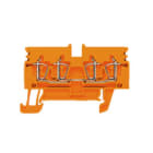 WEIDMULLER - Morsettiera passante arancione 2.5 mm² 24 A 800 V, 4 collegamenti, TS 35, V-0, Wemid, 120 °C ZDU 2.5N/4AN OR.
