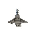 WEIDMULLER - Morsetto a bullone, collegamento a bullone, beige scuro, 16 mm², 76 A, 1000 V, numero di collegamenti: 1, numero di piani: 1, TS 32, V-0, Wemid WF 5/32.