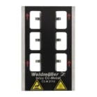 WEIDMULLER - Inserimento, Tipo di etichetta: CC-M 27/18, Versione: Vassoio per 6 etichette.
