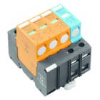 WEIDMULLER - Scaricatore di sovratensioni, senza contatto di segnalazione remota, senza dispersione di corrente, tipo I + II VPU 3+1 LCF 280V/12,5KA.