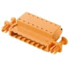 WEIDMULLER - Connettori per circuito stampato 320V 25.9A Passo 5.08mm 3.31mm² 8 poli PUSH IN attuatore Box SLF 5.08/08/180DF SN OR BX.