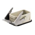 WEIDMULLER - Custodia con connettori a innesto industriali, base passante, gancio trasversale in basso, dimensione HQ, IP65 in condizione innestata HDC HQP ALU CS.