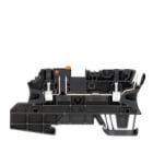 WEIDMULLER - Morsetto sezionatore di prova, collegamento a vite, nero, 2.5 mm², 20 A, 250 V, numero di collegamenti: 3, numero di piani: 1, TS 35, V-0, Wemid WMF 2.5 DI BLZ SW.