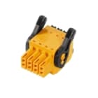 WEIDMULLER - Connettori per circuito stampato 160V 13.4A Passo 3.50mm 1.5mm² 8 poli PUSH IN attuatore Box B2CF 3.50/08/180LH SN OR BX