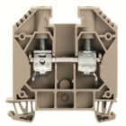 WEIDMULLER - Morsettiera passante WDU 16 IR, collegamento a vite, beige scuro, 16 mm², 76 A, 1000 V, 2 collegamenti, 1 piano, TS 35, V-0, Wemid, 130 °C.