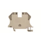 WEIDMULLER - Morsettiera passante WDU 35N IR, Collegamento a vite, Beige scuro, 35 mm², 125 A, 500 V, 2 collegamenti, 1 piano, TS 35, V-0, Wemid, 130 °C.