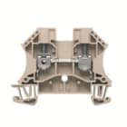 WEIDMULLER - Morsettiera passante a vite, Beige scuro, 6 mm², 41 A, 1000 V, 2 collegamenti, TS 35, V-0, Wemid, 130 °C, WDU 6 HV.