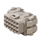 WEIDMULLER - Connettori per circuito stampato, 400V, 17A, Passo 5.00mm, 3.31mm², 18 poli, Collegamento a crimpare, Box RSV1,6 B18 GR.