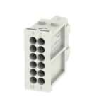 WEIDMULLER - Inserto modulo, Serie ModuPlug, Collegamento crimpare HDC MHD 12 FC.