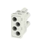 WEIDMULLER - Inserto modulo, Serie ModuPlug, Collegamento crimpare HDC MHX 4P FC.