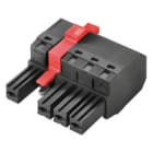 WEIDMULLER - Connettori per circuito stampato, 1000V, 57A, Passo 7.62mm, 10mm², 4 poli, PUSH IN senza attuatore, Molla autobVF 7.62HP/04/180MSF4 SN BK BX.
