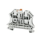 WEIDMULLER - Morsetto sezionatore di prova, collegamento a vite, grigio, 4 mm², 32 A, 500 V, numero di collegamenti: 2, numero di piani: 1, TS 35, V-0, Wemid WTR 4 GR.