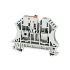 WEIDMULLER - Morsetto sezionatore di prova, collegamento a vite, grigio, 4 mm², 32 A, 500 V, numero di collegamenti: 2, numero di piani: 1, TS 35, V-0, Wemid WTR 4 GR.