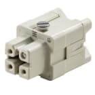 WEIDMULLER - Inserto di contatto (Connettori a innesto industriali), Femmina, 400 V, 16 A, Numero di poli: 3, Collegamento a vite, Dimensioni di installazione: 1