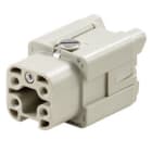 WEIDMULLER - Inserto di contatto (Connettori a innesto industriali), Femmina, 400 V, 16 A, Numero di poli: 4, Collegamento a vite, Dimensioni di installazione: 1