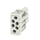 WEIDMULLER - Inserto modulo, Serie ModuPlug, Collegamento crimpare HDC MHE 6P MC.