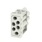 WEIDMULLER - Inserto modulo, Serie ModuPlug, Collegamento crimpare HDC MHE 6P FC.