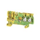 WEIDMULLER - Morsetto PE PUSH IN Verde/giallo 2.5 mm² 800 V 3 collegamenti 1 piano TS 35 V-0 Wemid APGTB 2.5 PE 3C/1.