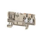 WEIDMULLER - Morsettiera passante PUSH IN Beige scuro 2.5 mm² 24 A 800 V Numero di collegamenti: 3 Numero di piani: 1 TS 35 V-0 Wemid 130 °C APGTB 2.5 FT 3C/1 1514000000