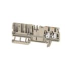 WEIDMULLER - Morsettiera passante PUSH IN Beige scuro 2.5 mm² 24 A 800 V Numero di collegamenti 4 Numero di piani 1 TS 35 V-0 Wemid 130 °C APGTB 2.5 FT 4C/2.