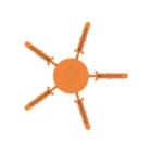 WEIDMULLER - Elemento di codifica (Morsetto) Wemid arancione Larghezza 3.3 mm APGCE.