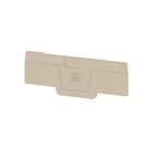 WEIDMULLER - Piastra terminale per morsetti, Beige scuro, Posizione verticale: 75.55 mm, Larghezza: 2.1 mm, V-0, Wemid, bloccabile: Sì