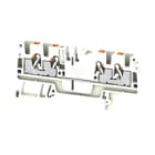WEIDMULLER - Morsettiera passante PUSH IN bianco 2.5 mm² 24 A 800 V 4 collegamenti 1 piano TS 35 V-0 Wemid 130 °C A4C 2.5 WT.