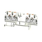 WEIDMULLER - Morsettiera passante PUSH IN bianco 2.5 mm² 24 A 800 V 4 collegamenti 1 piano TS 35 V-0 Wemid 130 °C A4C 2.5 WT.