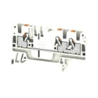 WEIDMULLER - Morsettiera passante PUSH IN bianco 2.5 mm² 24 A 800 V Numero di collegamenti: 3 Numero di piani: 1 TS 35 V-0 Wemid 130 °C A3C 2.5 WT