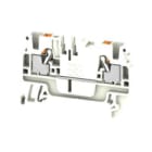 WEIDMULLER - Morsettiera passante PUSH IN bianco 2.5 mm² 24 A 800 V Numero di collegamenti: 2 Numero di piani: 1 TS 35 V-0 Wemid 130 °C A2C 2.5 WT.