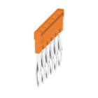 WEIDMULLER - Morsetto innestato arancione 24A 6 poli passo 5.10mm isolato larghezza 28.3mm ZQV 2.5N/6.