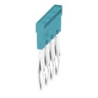 WEIDMULLER - Morsetto innestato blu 24A 4 poli passo 5.10mm isolato larghezza 18.1mm ZQV 2.5N/4 BL.
