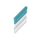 WEIDMULLER - Morsetto innestato blu 24A 10 poli passo 5.10mm isolato larghezza 48.7mm ZQV 2.5N/10 BL.