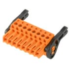WEIDMULLER - Connettori per circuito stampato, 160V, 17A, Passo 3.50mm, 1.5mm², 8 poli, Collegamento a vite, Box BL 3.50/08/180LR SN OR BX.