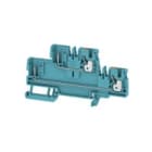 WEIDMULLER - Morsetto blu 2.5 mm² 4 collegamenti 2 piani V-0 Wemid APGTB 2.5 2T 4C/2 BL.