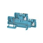 WEIDMULLER - Morsetto blu 2.5mm² 4 collegamenti 2 piani V-0 Wemid APGTB 2.5 2T VL 4C/2 BL.