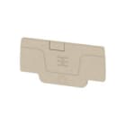 WEIDMULLER - Piastra terminale per morsetti, Beige scuro, Posizione verticale: 52.76 mm, Larghezza: 2.1 mm, V-0, Wemid, bloccabile: Sì
