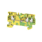 WEIDMULLER - Morsetto PE PUSH IN bianco 1.5 mm² 500 V Numero di collegamenti: 3 Numero di piani: 1 TS 35 V-0 Wemid A3C 1.5 PE.