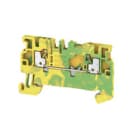 WEIDMULLER - Morsetto PE, PUSH IN, Verde/giallo, 1.5 mm², 500 V, Numero di collegamenti: 2, Numero di piani: 1, TS 35, V-0, Wemid