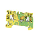 WEIDMULLER - Morsetto PE PUSH IN bianco 1.5 mm² 500 V Numero di collegamenti: 2 Numero di piani: 1 TS 35 V-0 Wemid A2C 1.5 PE.