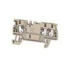 WEIDMULLER - Morsettiera passante PUSH IN Beige scuro 1.5 mm² 17.5 A 500 V Numero di collegamenti: 3 Numero di piani: 1 TS 35 V-0 Wemid 130 °C A3C 1.5 1552740000