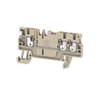 WEIDMULLER - Morsettiera passante PUSH IN Beige scuro 1.5 mm² 17.5 A 500 V Numero di collegamenti: 3 Numero di piani: 1 TS 35 V-0 Wemid 130 °C A3C 1.5