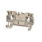 WEIDMULLER - Morsettiera passante PUSH IN Beige scuro 1.5 mm² 17.5 A 500 V Numero di collegamenti: 2 Numero di piani: 1 TS 35 V-0 Wemid 130 °C A2C 1.5.