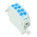 WEIDMULLER - Morsetto ripartitore di potenziale, collegamento a vite, blu, 152 A, 1000 V, numero di piani: 1, V-0, Wemid WPD 101 2X25/2X16 BL.