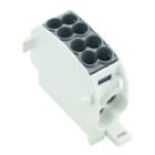 WEIDMULLER - Morsetto ripartitore di potenziale, collegamento a vite, nero, 152 A, 1000 V, numero di piani: 1, V-0, Wemid WPD 101 2X25/2X16 BK.
